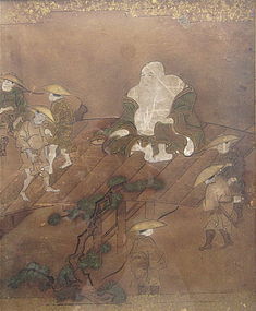 Antique Japanese Painting of Hotei/Budai
