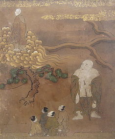 Antique Japanese Painting of Hotei/Budai