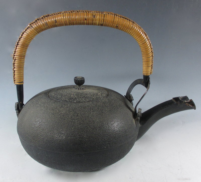 Japanese Antique Iron Choshi (Sake Ewer)