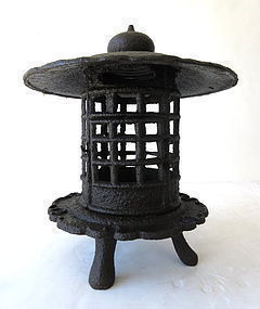 Antique Japanese Iron Lantern