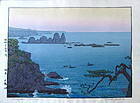 "Irozaki Morning" Woodblock Print by Toshi Yoshida