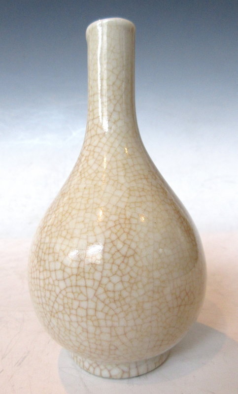 Antique Chinese Monochrome Crackle Porcelain Vase