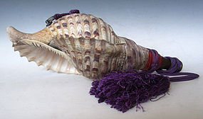 Vintage Japanese Conch Shell Horn