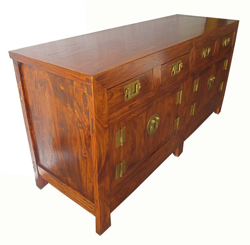 Chinese Large Double-Sided Chest with Lacquer Interior
