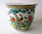 Chinese Bird Porcelain Planter