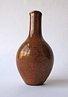 Chinese Rust Colored Monochrome Small Vase