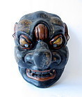 Japanese Antique Gagaku Style Demon Mask