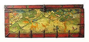 Antique Tibetan Painted Trunk