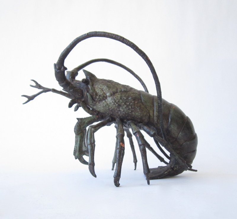 Vintage Japanese Iron Crab and Lobster Set