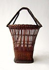 Antique Japanese Ikebana Basket