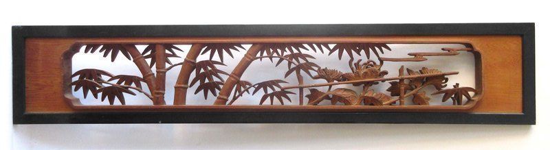Antique Japanese Carved Ranma/Transom