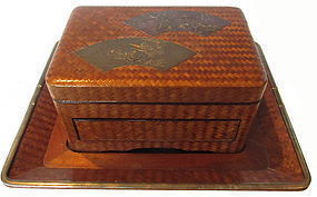 Antique Japanese Lacquer Cigarette Box