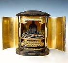 Antique Japanese Zushi Traveling Shrine