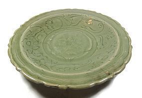 Antique Chinese Celadon Plate