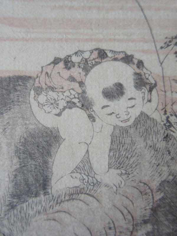 Japanese Original Woodblock Print by Hokusai