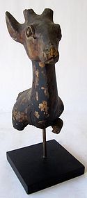 Unusual Thai Deer Torso on custom Iron Stand