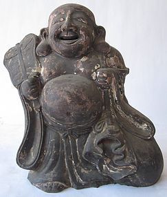 Pleasant and Charming Large Antique Japanese Hotei