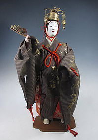 Japanese Antique Noh Actor Doll