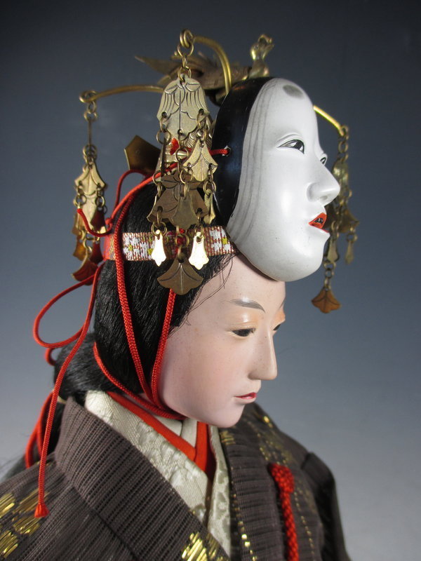 Japanese Antique Noh Actor Doll
