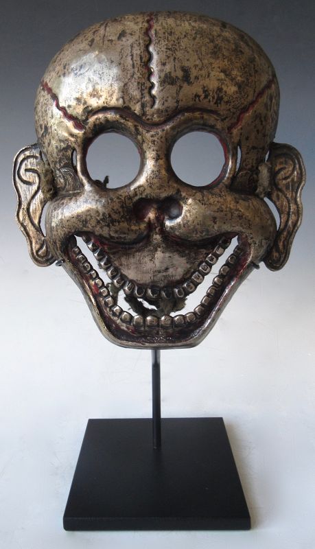 Tibetan Citipati Silver Mask