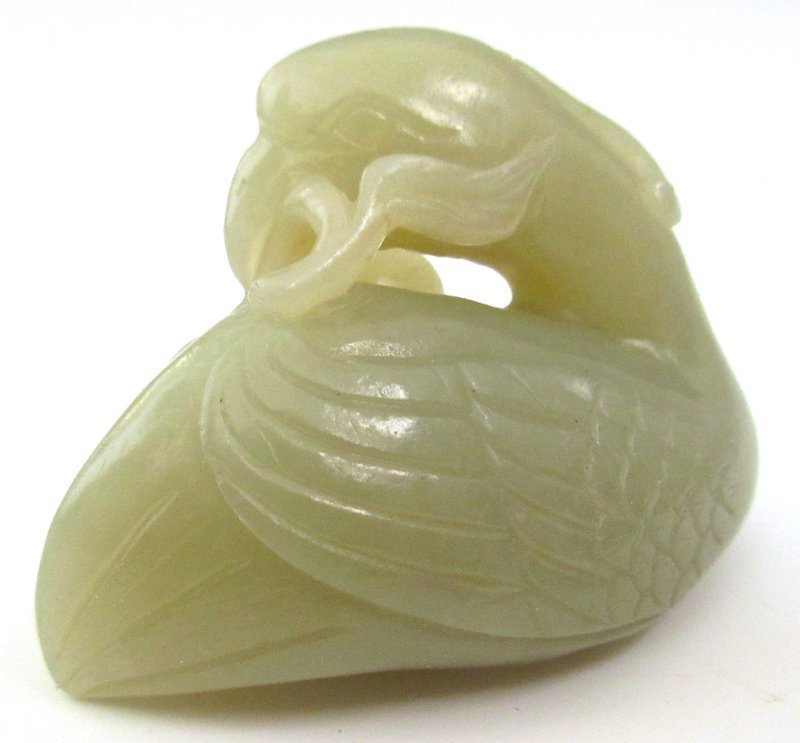 Chinese Carved Jadeite Bird