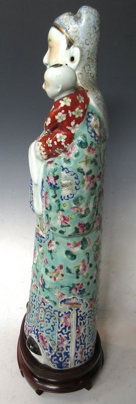 Antique Chinese Famille Rose Porcelain Immortal