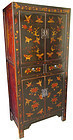 Chinese Hand Painted Lacquer Cabinet
