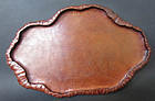 Japanese Antique Carved Wooden Leaf Tray