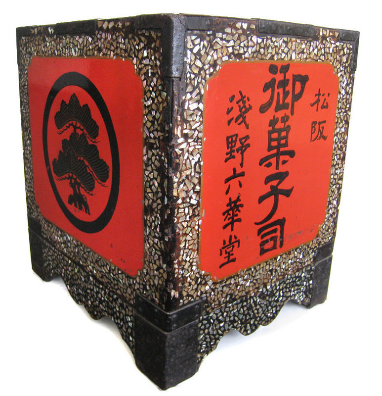 Japanese Antique Red and Black Lacquer Box