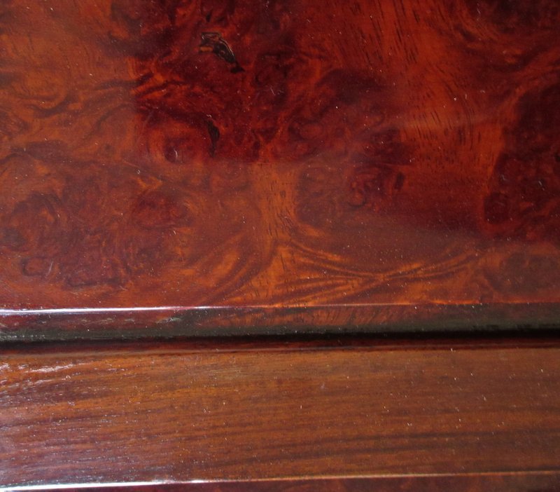 Antique Chinese Burl Top Nesting Tables