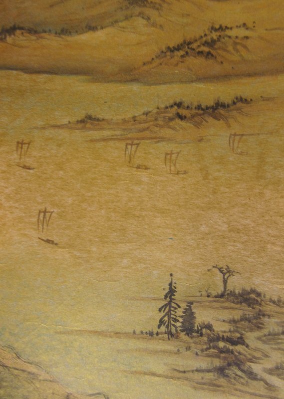 Chinese Gold Landscape Painting