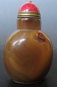 Antique Chinese Agate Snuff Bottle