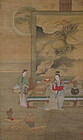Antique Chinese Scroll signed Qiu Ying