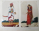 19th Century Colonial Indian Illustrations (set of 12)