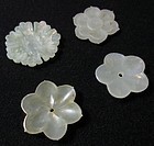 Antique Chinese Set of 4 Jade Buttons