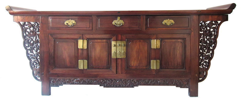 Antique Chinese Hardwood Altar Cabinet