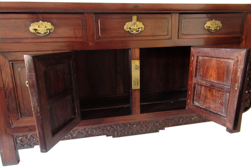 Antique Chinese Hardwood Altar Cabinet
