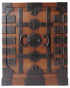 Extremely Rare Japanese Castle Safe Tansu