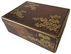 Antique Japanese Gold Lacquer Incense Box