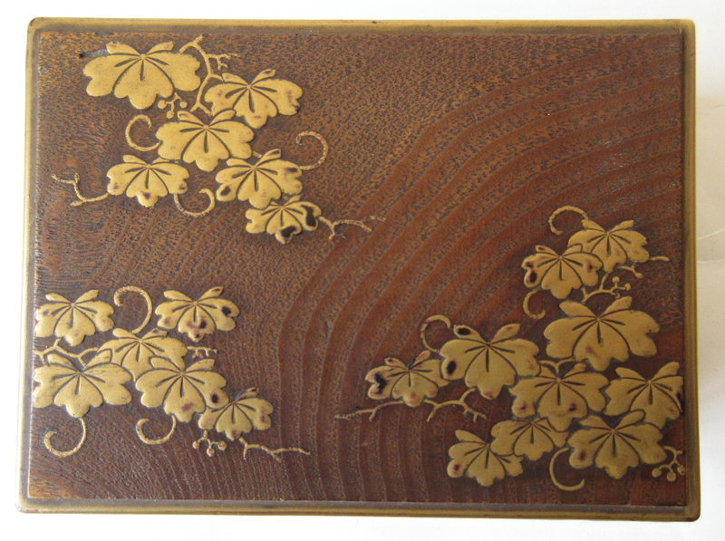 Antique Japanese Gold Lacquer Incense Box