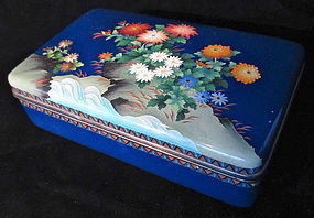 Antique Japanese Cloisonne Box w/ Ando Mark