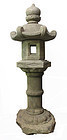 Japanese 19th Century Stone Temple Lantern