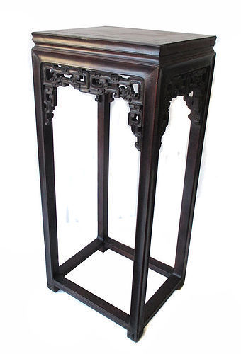 Chinese Republic Period Tall Hardwood Stand