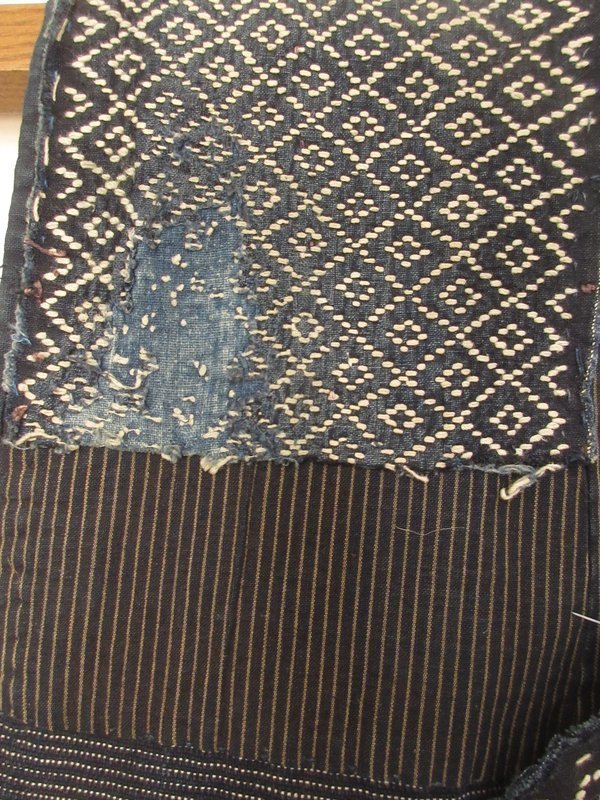 Antique Japanese Embroidered Indigo Sled Vest