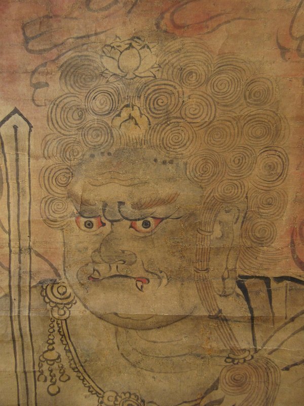 Edo Period Antique Japanese Fudo Myo-O Scroll