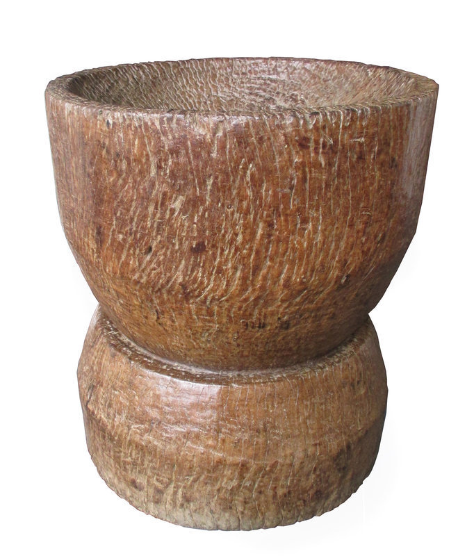 Antique Wooden Lusong (Mortar) from the Philippines