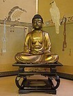 18th C. Japanese Edo Gilt Lacquered Buddha