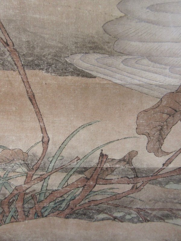 Antique Chinese Scroll Painting by Chen Mei