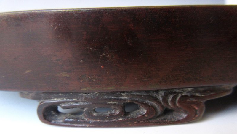 Japanese Bronze Suiban with Signature