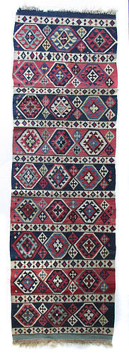 Antique Nomadic Turkish Kilim Runner